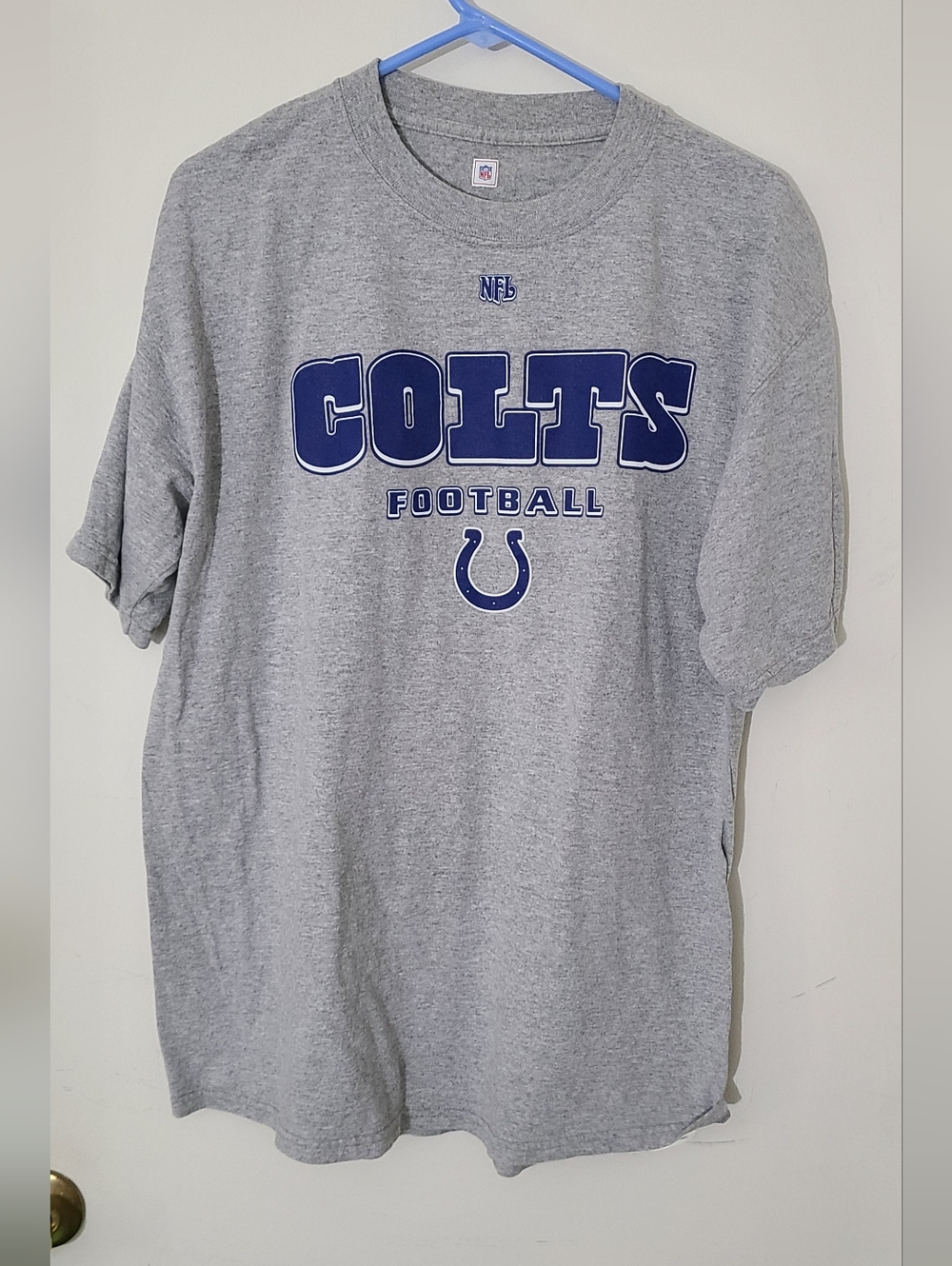 Indianapolis Colts Y2K Gray T-Shirt Large